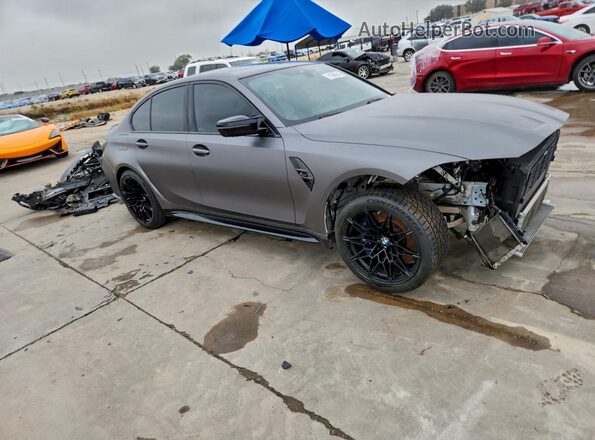 WBS33AY06MFL12818 2021 BMW M3 Gray წინა მარჯვენა