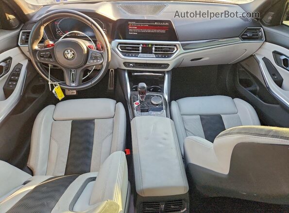WBS33AY06MFL12818 2021 BMW M3 Gray წინა პანელის ხედი