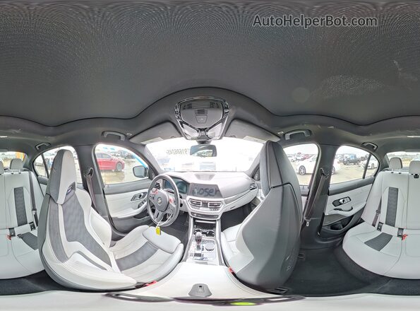 WBS33AY06MFL12818 2021 BMW M3 Gray სალონის 360-გრადუსიანი ხედი