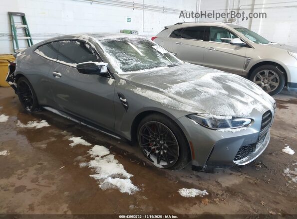 WBS33HK00TCV68258 2026 BMW M4 Серый Передняя правая четверть