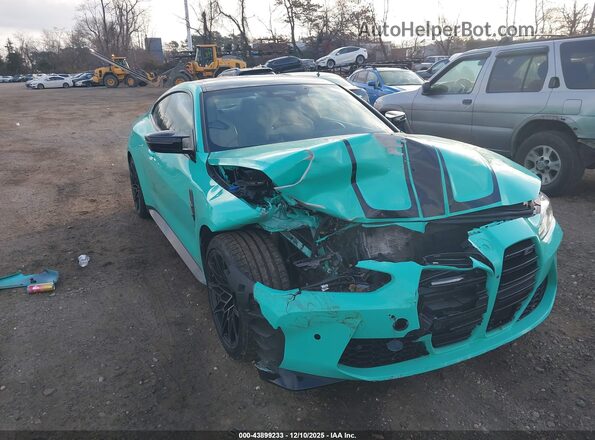 WBS33HK06SCS09205 2025 BMW M4 Зеленый Вид спереди