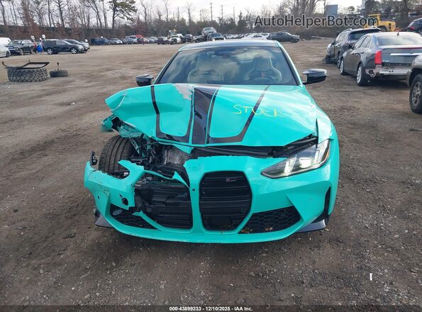 WBS33HK06SCS09205 2025 BMW M4 Зеленый Вид щитка приборов