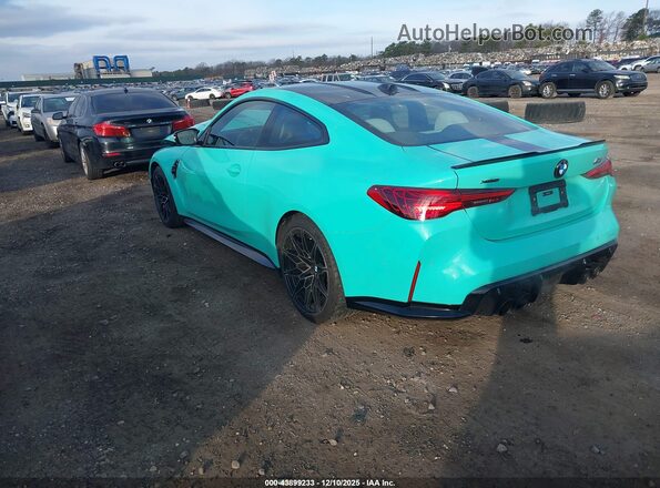 WBS33HK06SCS09205 2025 BMW M4 Зеленый Задняя левая четверть