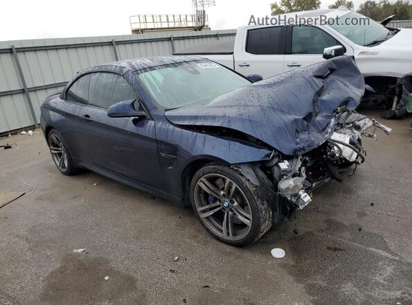 WBS3U9C56GP968630 2016 BMW M4 Синий Передняя правая четверть