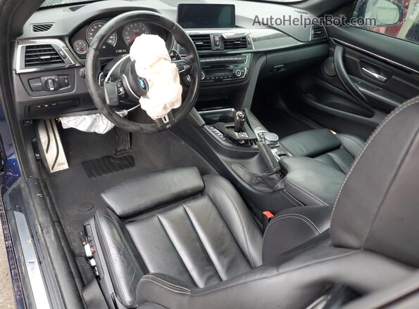 WBS3U9C56GP968630 2016 BMW M4 Синий Вид панели приборов