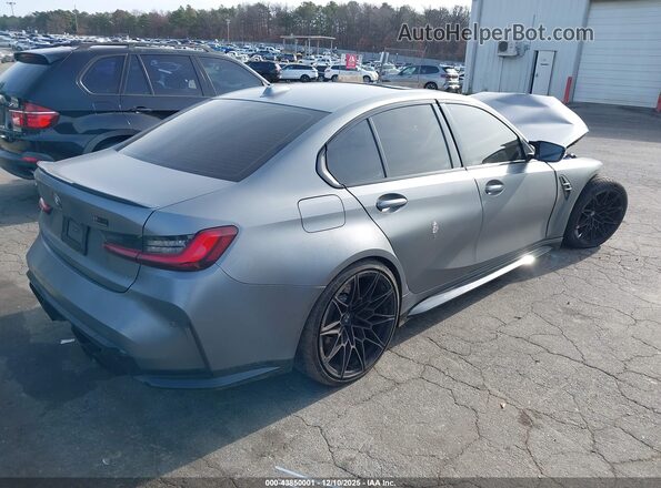 WBS43AY01RFS41331 2024 BMW M3 Gray Rear right