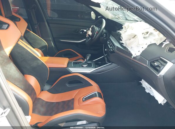 WBS43AY01RFS41331 2024 BMW M3 Gray Front interior view
