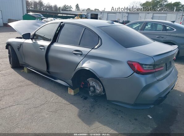 WBS43AY01RFS41331 2024 BMW M3 Gray Rear left