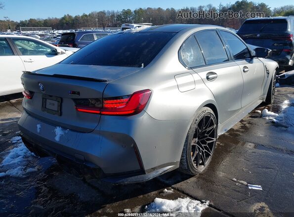 WBS43AY0XRFS91712 2024 BMW M3 Серый Задняя правая четверть