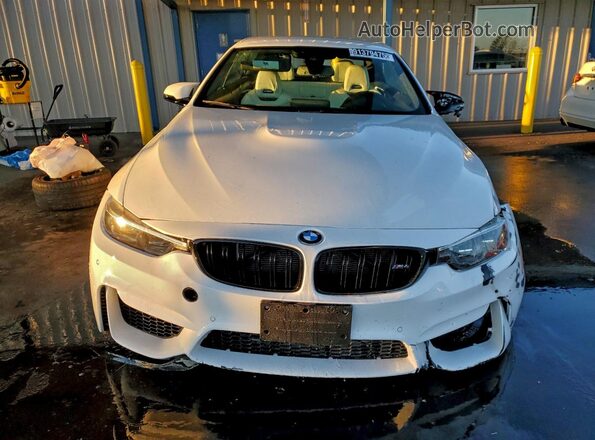 WBS4Z9C51JED22987 2018 BMW M4 Белый Вид спереди