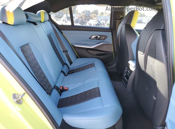 WBS53AY03NFM89739 2022 BMW M3 Желтый Вид задних сидений