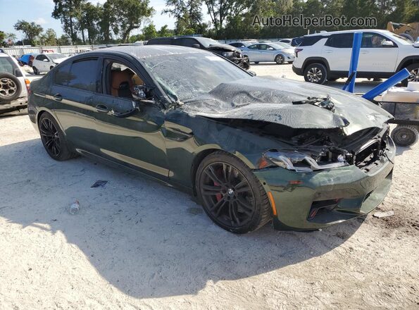 WBS83CH00PCN13394 2023 BMW M5 Зеленый Передняя правая четверть
