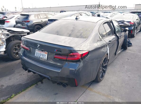 WBS83CH02MCF93537 2021 BMW M5 Серый Задняя правая четверть