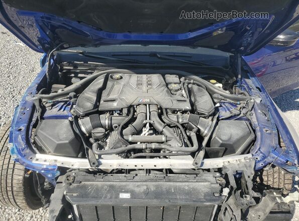 WBS83CH02PCL64339 2023 BMW M5 Синий Вид задней части салона