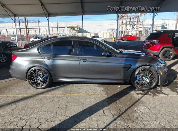 WBS8M9C58J5J79159 2018 BMW M3 Серый Вид задней части салона