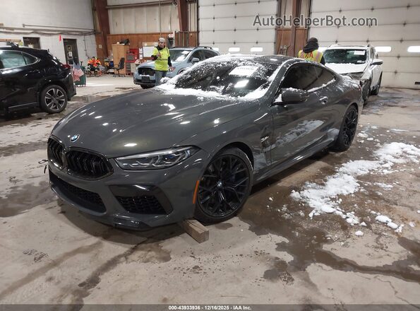 WBSAE0C06LCD45307 2020 BMW M8 Gray Передня ліва чверть
