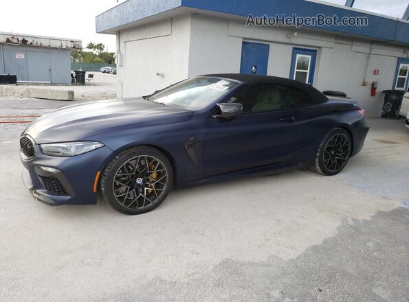WBSDZ0C05PCM02035 2023 BMW M8 Blue წინა მარცხენა ხედი სამი მეოთხედიდან