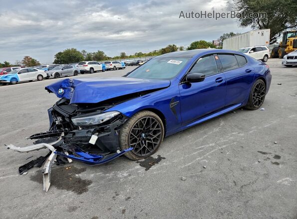 WBSGV0C08RCP11901 2024 BMW M8 Blue Передня ліва чверть
