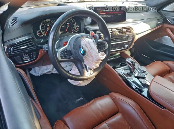 WBSJF0C55KB448437 2019 BMW M5 Blue Vista del salpicadero