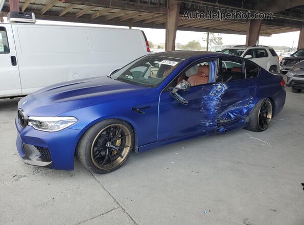 WBSJF0C55KB448437 2019 BMW M5 Blue Vista tres cuartos delantera izquierda