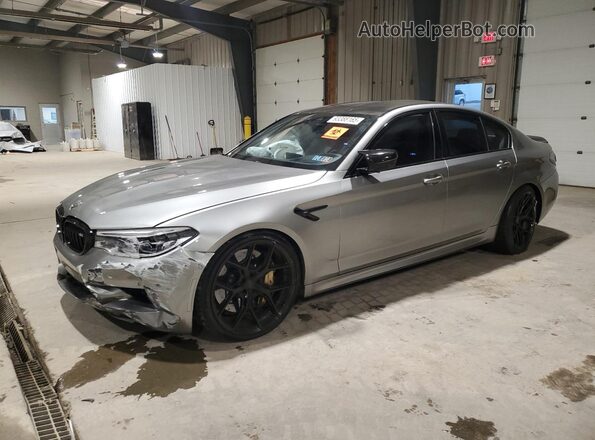 WBSJF0C56KB284146 2019 BMW M5 Silver Передня ліва чверть