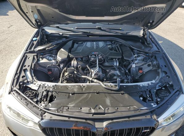 WBSJF0C57KB284589 2019 BMW M5 Silver Vista interior trasera