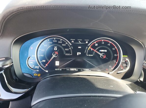 WBSJF0C57KB284589 2019 BMW M5 Silver Vista del cuadro de instrumentos