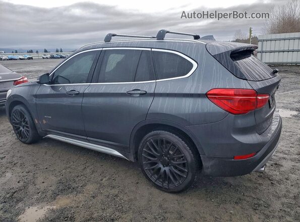 WBXHT3C37H5F74147 2017 BMW X1 Серый Задняя левая четверть