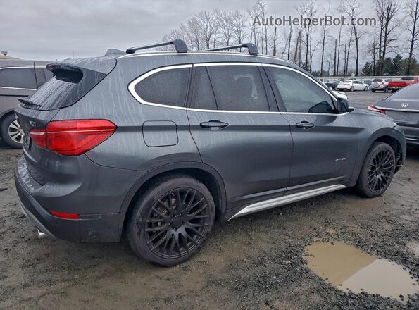 WBXHT3C37H5F74147 2017 BMW X1 Серый Задняя правая четверть