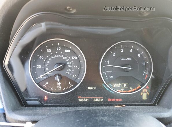 WBXHT3C39GP888575 2016 BMW X1 White Սարքավորումների վահանակի տեսք