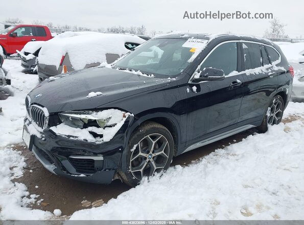 WBXHT3C51K5L37918 2019 BMW X1 Черный Передняя левая четверть