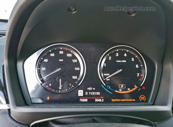 WBXYH9C05M5S06597 2021 BMW X2 Gray Vista del cuadro de instrumentos