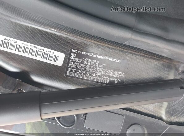 WBY2Z2C56GV675770 2016 BMW I8 Зеленый Вид подкапотного пространства