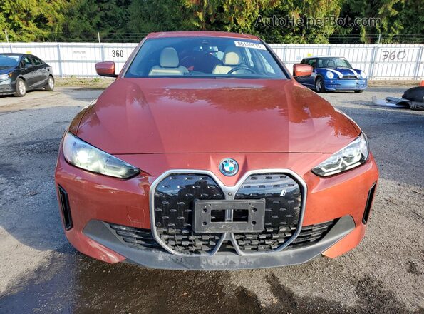 WBY43AW00PFP86510 2023 BMW I4 Orange Դիմացի տեսք