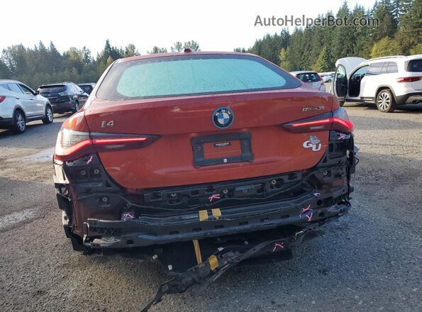 WBY43AW00PFP86510 2023 BMW I4 Orange Հետևի տեսք