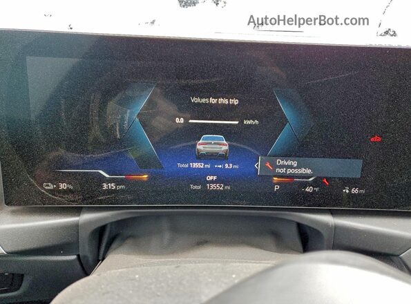 WBY83FB03RFS88261 2024 BMW I4 Gray Вид щитка приладів