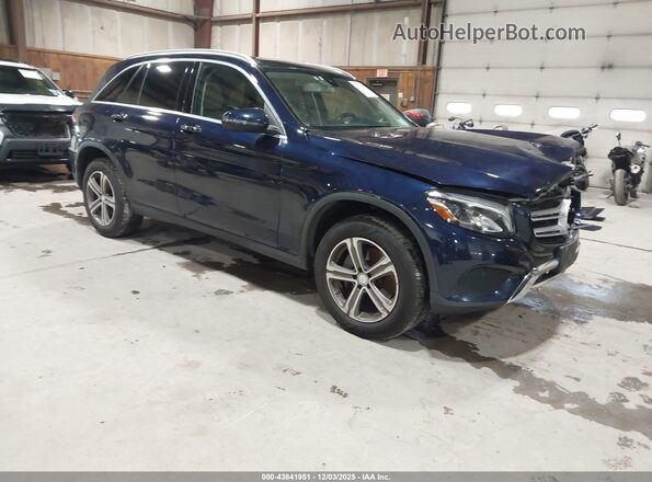 WDC0G4KB1HF143284 2017 MERCEDES-BENZ GLC 300 Синий Передняя правая четверть