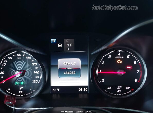 WDC0G4KB8HF174287 2017 MERCEDES-BENZ GLC 300 Серый Вид задних сидений