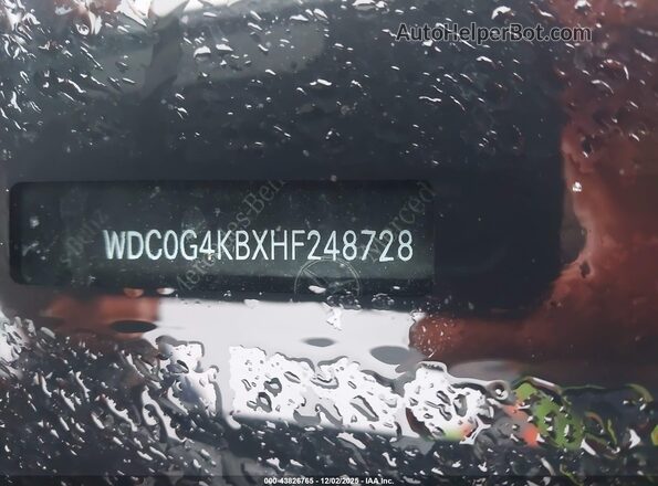WDC0G4KBXHF248728 2017 MERCEDES-BENZ GLC 300 Черный 