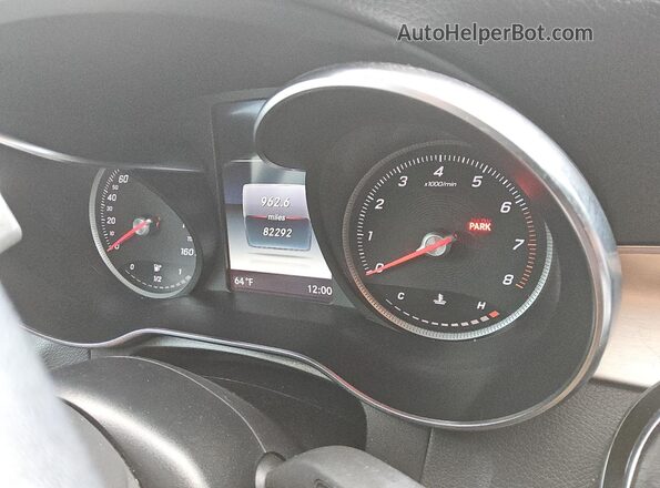WDC0G4KBXKV189998 2019 MERCEDES-BENZ GLC-CLASS Синий Вид щитка приборов
