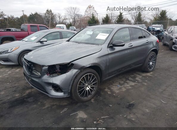 WDC0J4KB9JF296017 2018 MERCEDES-BENZ GLC 300 COUPE Gray Front left
