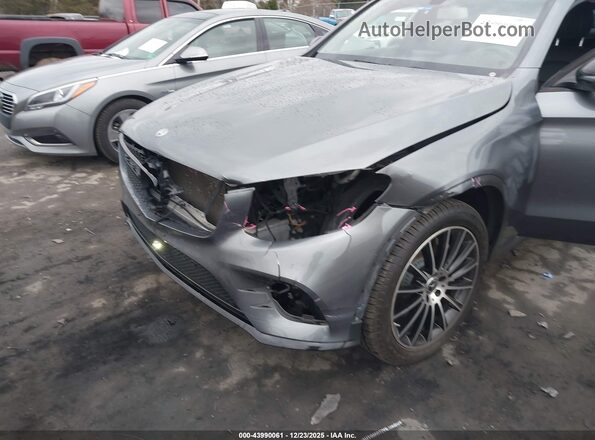 WDC0J4KB9JF296017 2018 MERCEDES-BENZ GLC 300 COUPE Gray Front view