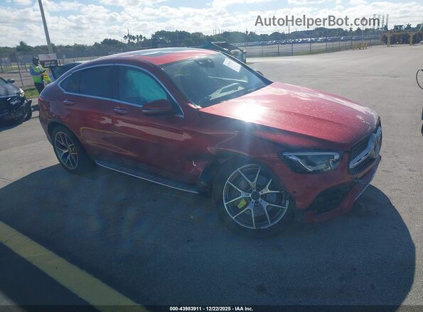 WDC0J8EB0LF630375 2020 MERCEDES-BENZ GLC 300 COUPE Red Передня права чверть