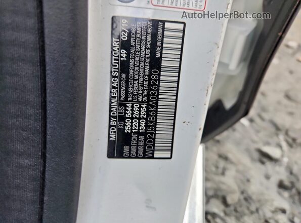 WDD2J5KB6KA036280 2019 MERCEDES-BENZ CLS-CLASS Белый Вид подкапотного пространства