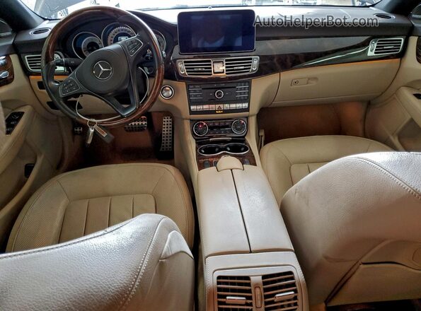 WDDLJ6FB8GA175452 2016 MERCEDES-BENZ CLS-CLASS Blue Widok deski rozdzielczej