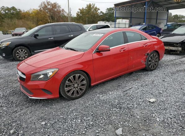 WDDSJ4EB2HN441219 2017 MERCEDES-BENZ CLA-CLASS Red წინა მარცხენა ხედი სამი მეოთხედიდან