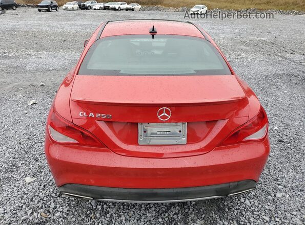 WDDSJ4EB2HN441219 2017 MERCEDES-BENZ CLA-CLASS Red უკანა ხედი