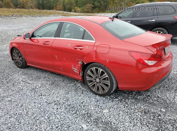 WDDSJ4EB2HN441219 2017 MERCEDES-BENZ CLA-CLASS Red უკანა მარცხენა