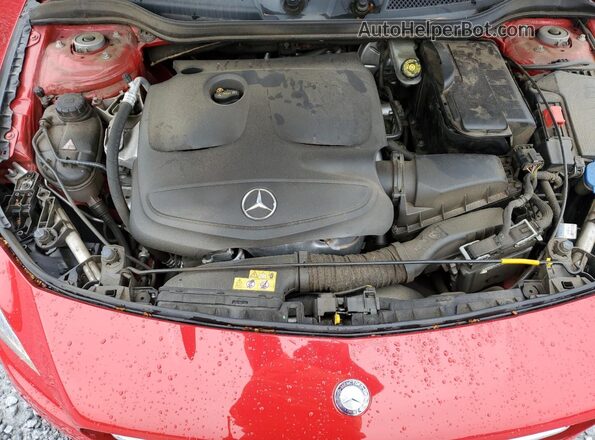 WDDSJ4EB2HN441219 2017 MERCEDES-BENZ CLA-CLASS Red უკანა სალონის ხედი