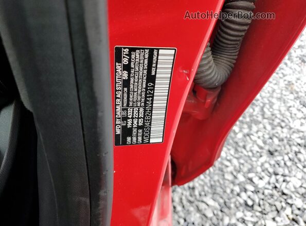 WDDSJ4EB2HN441219 2017 MERCEDES-BENZ CLA-CLASS Red ძრავის განყოფილების ხედი